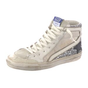 Golden Goose Women’s Glitter-Detail Leather High-Top Sneakers